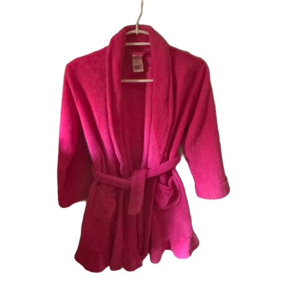 Exhilaration bathrobe, girls size m/m 7/8, pink, great condition, so soft! - Picture 7 of 9